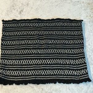 American Eagle Outfitters Black Textured Top